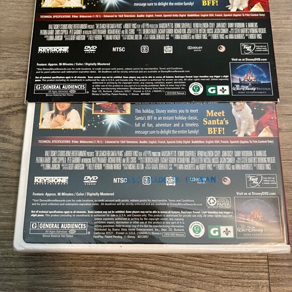 Disney DVD Lot of 3 Childrens Movies - The Search for Santa Paws, Coco, Frozen - Picture 4 of 12